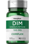 Piping Rock DIM Supplement | 100 mg | 90 Capsules | Diindolylmethane Supplement | Non-GMO, Gluten Free Complex