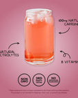 Clean Simple Eats Sour Cherry Energy Drink Mix with 100mg Caffeine 10 Servings