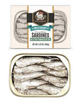 Otter Kingdom Two Layer Brisling Sardines in Extra Virgin Olive Oil Wild Caught 375OZPack of 12