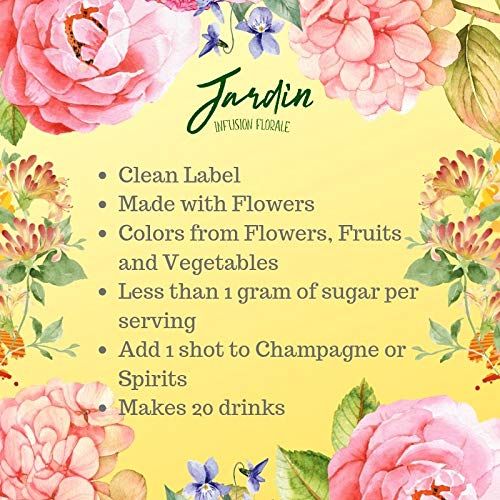 JARDIN PREMIUM 3 Pack Sugar Free Cocktail Mixers  Aromatic Spirit Enhancer for Cocktails and Mocktails  Rose Honeysuckle  Lavender Mixer for Water Mimosas Lemonade  Spritzers 676 Fl Oz