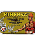 Minerva  Gourmet canned whole Sardines in olive oil and lemon  423oz  120gr Pack of 5 cans