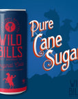 Wild Bills Original Cola Soda Classic Craft Soda Pop Soft Drinks Sodas Made with Pure Cane Sugar Caffeine Free NO High Fructose Corn Syrup Gluten Free Vegan Low Sodium 12 Oz 12 Pack