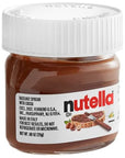 Mini Nutella Glass Jars Chocolate Hazelnut Spread 088 Oz 7 Units Weekly Pack  7 Mini Spoons Atrevo Bundle Pack