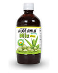 Basic Ayurveda Aloe Amla Mix Juice  Organic  Pure  Whole Leaf Aloe Vera  Gooseberry Fruit Ayurvedic Drink  1623 Fl Oz 480ml  for Healthy Hair Skin  Digestion