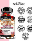 Women's Multivitamin Gummies with A C B6 B12 D & E Vitamins for Immune Support - Gummy Multivitamins for Bone Breast Skin Joint & Energy Health - Multivitamin for Women - Mixed Berry Flavor, 60 Count