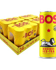 BOS Rooibos Iced Tea Lemon  24x 6x 101 oz Cans  Organic Caffeine Free Naturally Sweet AntioxidantRich Herbal Red Rooibos Tea  From South Africa