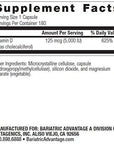 Bariatric Advantage Vitamin D3 5000 IU High Potency Vitamin D Supplement, Easy Swallow Capsule, Dry Water Soluble Formula Mixes Completely with Water - 180 Count