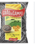 Feijao Preto Brasileiro para feijoada Grao de Campo 1 Kg  Pack of 2 x 1Kg  Brazilian black beans