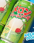 Felice Melon Cream Soda Extremely Popular in Japan  1183 Fl Oz  Pack of 12