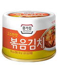 JONGGA Cabbage Fried Kimchi Can 564oz160g  Canned Kimchi  Korean Spicy Food 6