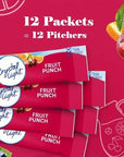 Crystal Light Packets  Fruit Punch Drink Mix 12 Pitcher Packets  Refreshing Beverage Powder for Parties  Daily Hydration  Instant Fruit Punch Powder Packets 12 Pack