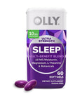 OLLY Ultra Strength Sleep Softgels, 10mg Melatonin, L-Theanine, Chamomile, Magnesium, Lemon Balm, Supports Deep Restful Sleep, Nighttime Sleep Aid, Non Habit-Forming - 60 Count