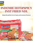 Indomie Instant Fried Noodles Hot  Spicy Flavour  Total 10 packs x 80g