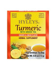 Hyleys Turmeric with Green Tea Ginger  Lemon Flavor  Natural Antioxidant Blend  25 Tea Bags