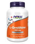 NOW Supplements, L-Ornithine (L-Ornithine Hydrochloride) 500 mg, Amino Acid, 120 Veg Capsules