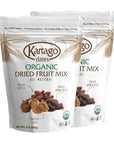 Organic Dried Fruit Mix Dates Apricots Figs  Vegan Kosher Gluten Free No Added Sugar  Healthy Natural Snacks  8oz 2pack