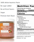 powbab Hazelnut Paste  100 USA Grown Hazelnuts 8 oz Premium Dark Roast Nutty Flavor Sugar Free Hazelnut Spread No Added Sugar Use for Hazelnut Butter or Keto Hazelnut Spread NonGMO Vegan