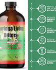 Herboganic Moringa Living Bitters for overall Health and wellness  Pack of 2 16oz