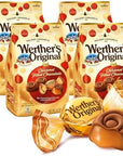 Werthers Original Caramel Filled Chocolate Candies for Holiday Indulgence  Delicious MeltinYourMouth Individually Wrapped Rich Creamy Caramel Covered in Smooth Chocolate for Adults 6oz  4 Pack