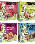 Bobos Stuffd Oat Bites Gluten Free Whole Grain Rolled Oat Snacks Strawberry Apple Pie Peanut Butter  Jelly and Original with Chocolate Chips 1 Box of Each with Make Your Day Lollipops