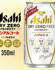 Nonalcoholic Beer Asahi Dry Zero Free 350ml Pack of 6  Product of Japan