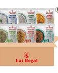 Eat Regal 6 Flavor Ready to Eat Variety Pack of 6 88oz Jasmine Spanish Long Grain White Cilantro  Lime Mexican and Veg Fried Rice  Side Dish  Microwavable Food  Rice Microwavable  Heat and Eat