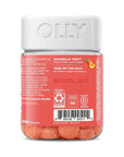 OLLY Probiotic + Prebiotic Gummy, Digestive Support and Gut Health, 500 Million CFUs, Fiber, Adult Chewable Supplement for Men and Women, Peach, 30 Day Supply - 30 Count