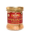 CALLIPO Solid Light Tuna in Olive Oil in a glass Jar  6 oz 170 g Pack of 6