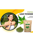 GREEN NECTAR Papaya Leaves Powder 454g 1lb  16 oz  Carica Papaya  Non GMO 16 Oz2 Pack