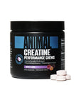 Animal Creatine Chews Tablets - Enhanced Creatine Monohydrate with AstraGin to Improve Absorption, Sea Salt for Added Pumps, Delicious and Convenient Chewable Tablets - Grape