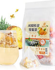 Pineapple sweetscented osmanthus snow pear tea 1322 oz15g25 packets of sweet flower and fruit tea drinks ä¨B±ê¨6375g