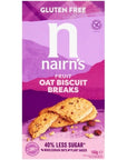 Nairn'S Gluten Free Biscuit Breaks, Oats & Fruit, 160 Gm