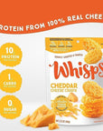 Whisps Cheese Crisps Cheddar Cheese  Protein Chips  Healthy Snacks  Protein Snacks Gluten Free High Protein Low Carb Keto Food 212 Oz 3 Pack