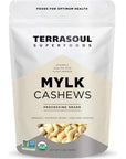 Terrasoul Superfoods Organic Raw Cashews Mylk Grade 2 Lbs Premium Quality for Snacking Desserts Cashew Milk and Nut Butter Making