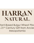 Harran Natural Whole Grain Freekeh Pilaf 187 g Plant Based Protein Meal in Microwavable Heat  Eat Pouch  Low GI Index Farik  Vegan Superfood with Chickpea Mushroom Olive Oil