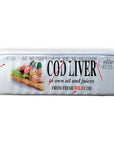 Belveder Wild Cod Liver120g Can From Iceland Pack of 3