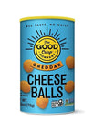 The Good Crisp Company, Cheese Balls, Cheddar, 2.75 Ounces (Pack of 3)