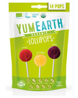 Yum Earth Organic Sour Pops, 14 x 85 gm