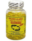 Golden Alaska Deep Sea Omega-3-6-9 Fish Oil 1000mg 100 Softgels