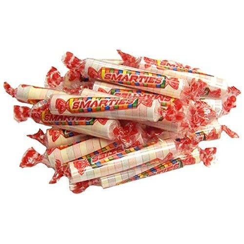 Smarties Candy Rolls Bulk  8 LB  Original Flavor Smarties Hard Candy Rolls  Bulk Candy  Red Candy  Individually Wrapped Candy  Hard Candy Bulk  Assorted Fruit Flavor Smartees  Queen Jax