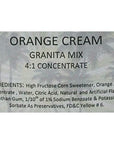 Orange Cream Frozen Drink Mix Tropical Sensations 1 bottle 64 oz