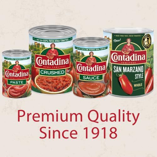 Contadina Tomato Paste with Roasted Garlic 6 oz Pack of 12