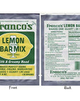 Cocktail Mix Francos Lemon Bar Mix 126 Oz Pouches Per Case