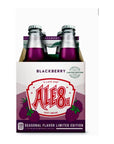 Ale 8 One Blackberry Glass Bottles 12 ounces Pack of 4 100 Kentucky Soft Drink