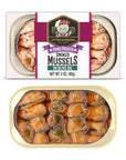 Otter Kingdom Smoked Mussels in Olive Oil 3Ounce Cans Pack of 12