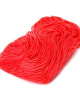 Licorice Laces Juicy Gummy Shoe Strings Candy Red Strawberry 1 Pound