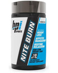 BPI Sports Nite burn – Nighttime Fat Burner & Sleep Support - 30 servings