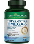 Purity Products - Triple Action Omega-3 Super Pill - 60 Softgels