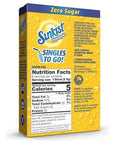 Sunkist Singles To Go Drink Mix Pineapple 3 Boxes with 6 Packets Each 18Total Servings