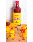 Amor Chamoy Sauce  Bittersweet flavor  2500 Scoville level Enjoy it with fruits veggies snacks and drinks  Kosher  33 fl oz bottle Pack of 1